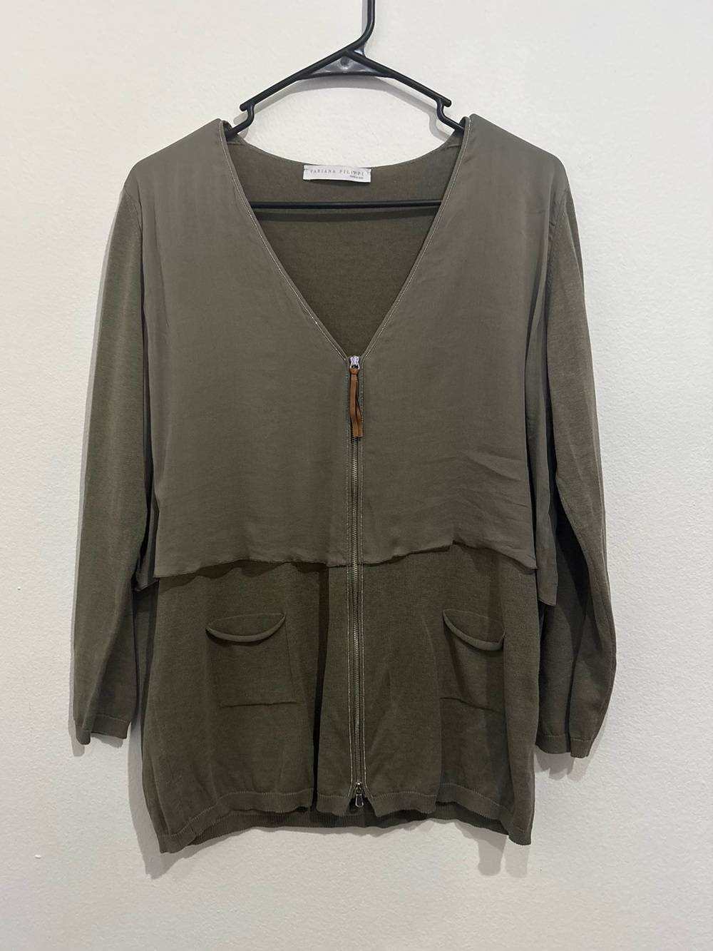 Fabiana Filippi Zip Blouse Size M